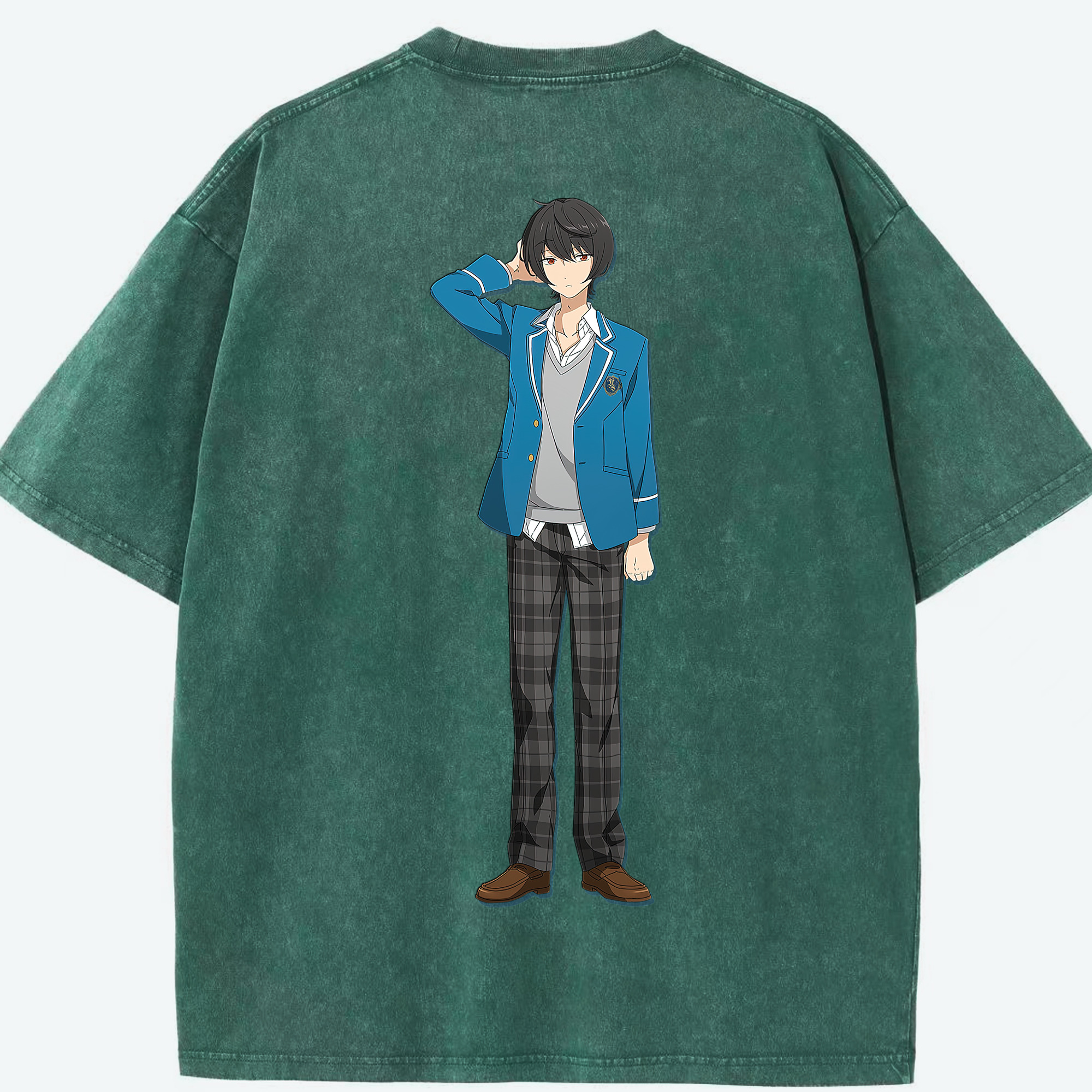 （画像用） あんさんぶるスターズ! Ensemble Stars 綿100% ヴィンテージ風 半袖Tシャツ（背面プリント）